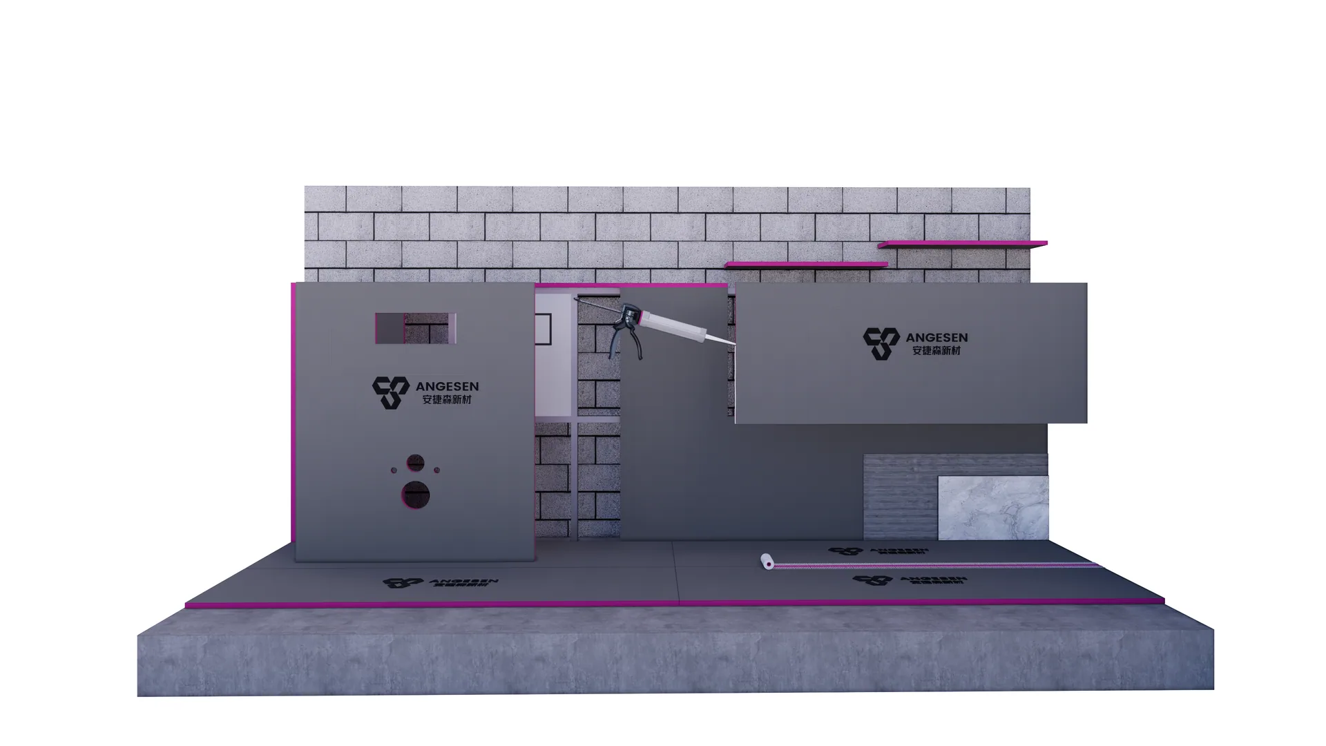 ANGESEN Toilet Mounting Board product image