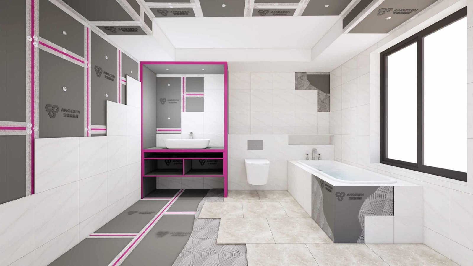 Angesen Tile Backer Board Application